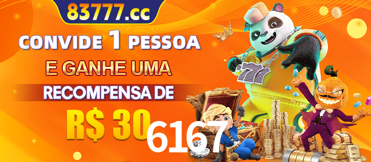Banner institucional da 6167 sobre parceria de marcas e criação de uma marca de excelência, apresentando os mascotes de jogos populares como o Fortune Tiger.